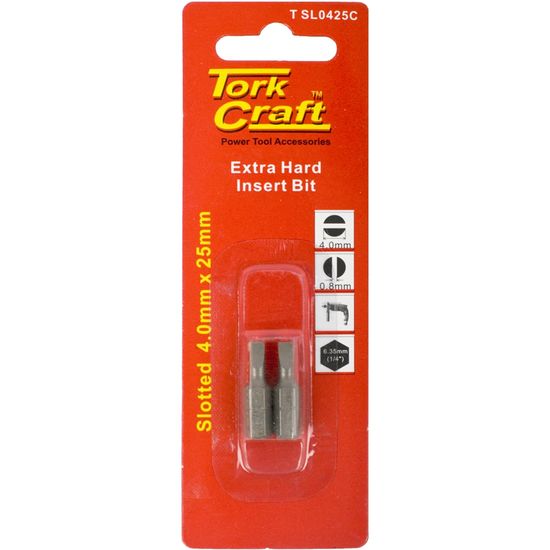 S/d Insert Bit 4mmx25mm 2/card
